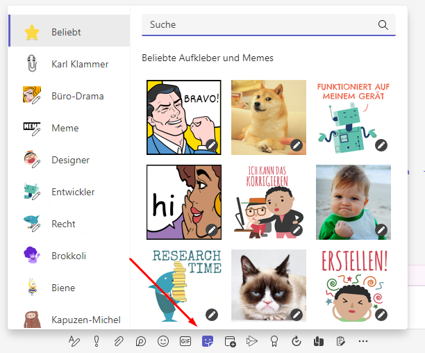 Microsoft Teams Sticker